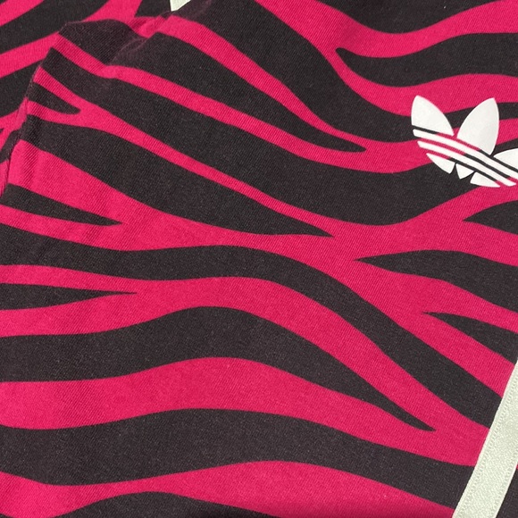 ADIDAS Girls Size 14-15 Y / Ladies Size 10 Magenta Leggings Great Cond! - Picture 6 of 6